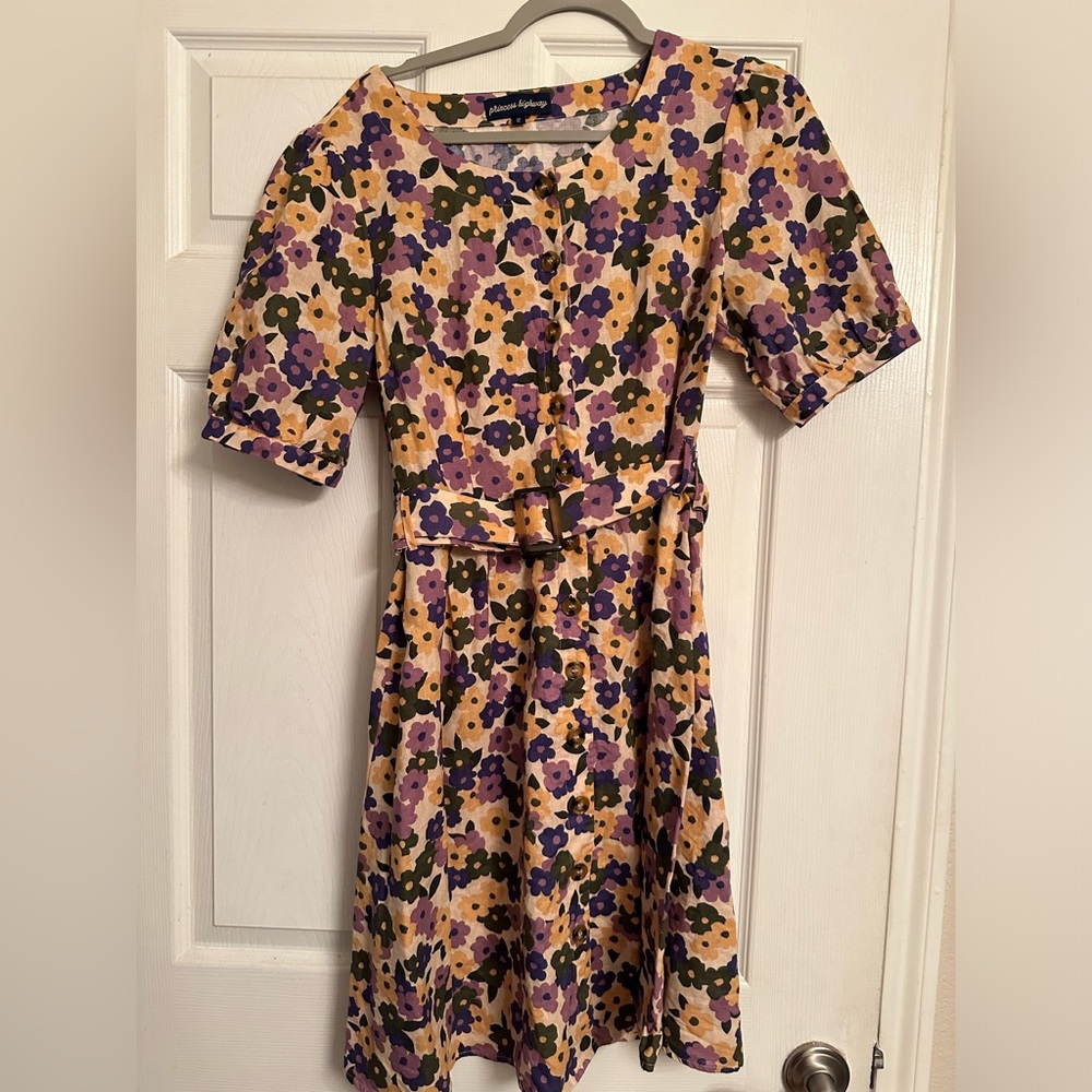 Princess Highway button-down floral mini dress